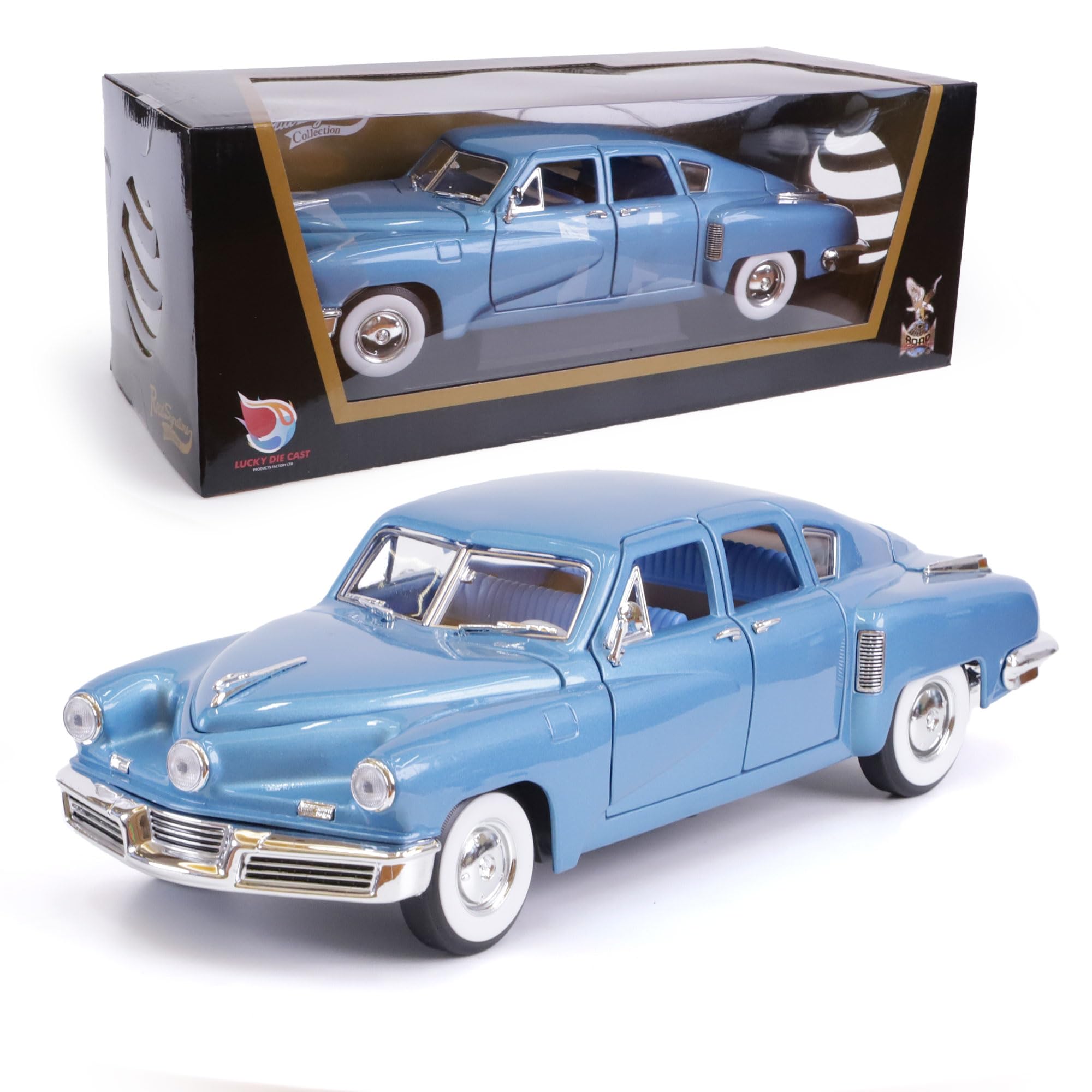 Amazon.com: LUCKY DIE CAST 1948 Tucker Torpedo 1/18 Scale Die-Cast